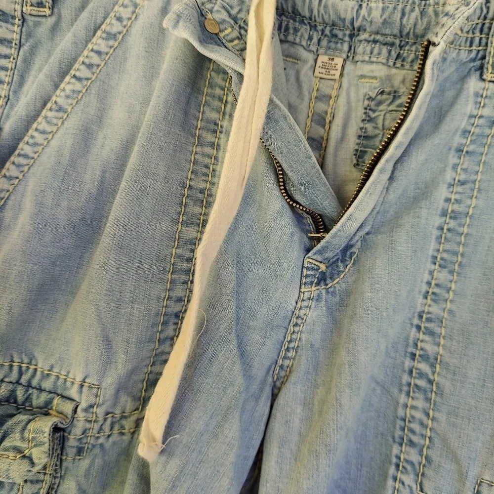 True Religion Big T Cargo Cut Off Shorts